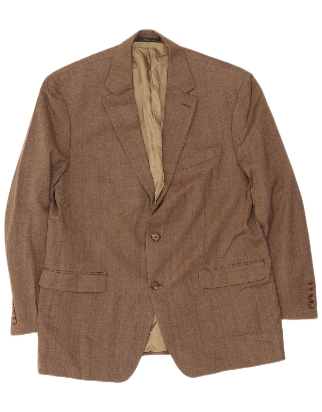 Ralph Lauren Ανδρικό σακάκι 2 κουμπιών UK 43 Μεγάλο μπεζ μαλλί ψαροκόκαλο