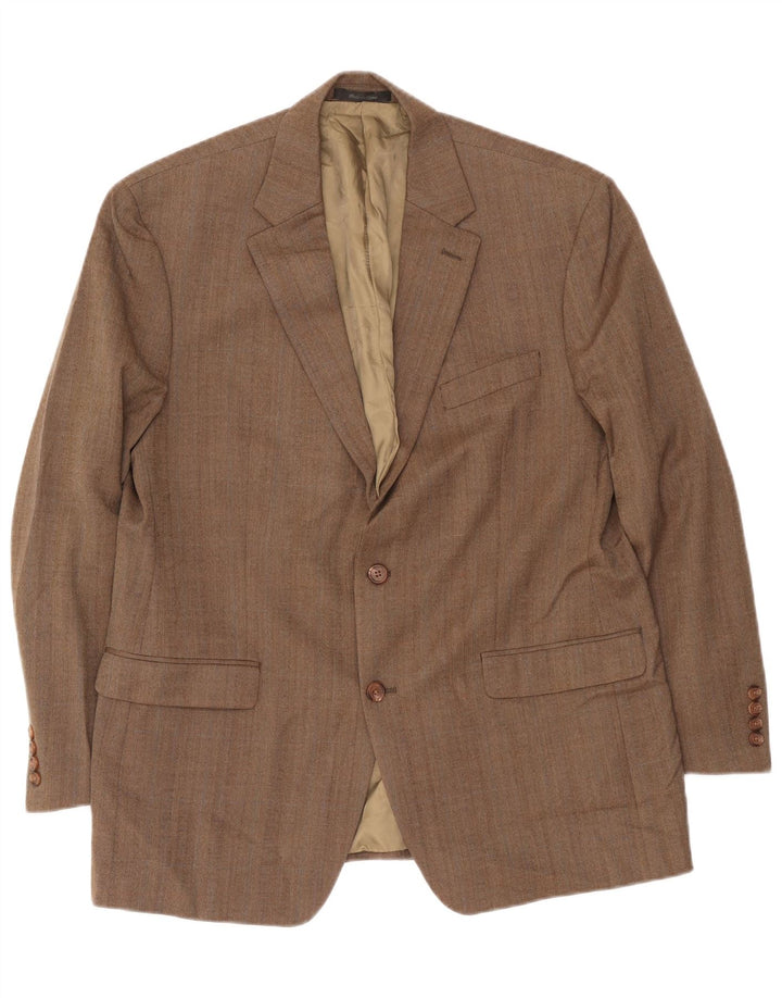 Ralph Lauren Ανδρικό σακάκι 2 κουμπιών UK 43 Μεγάλο μπεζ μαλλί ψαροκόκαλο