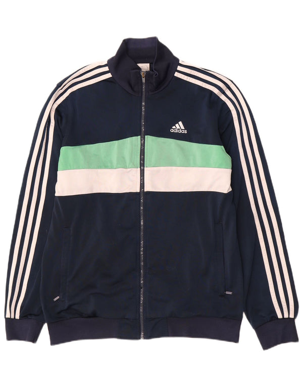 Adidas Boys αθλητική φόρμα Adidas Top Jacket 15-16 Years Navy Blue Colourblock