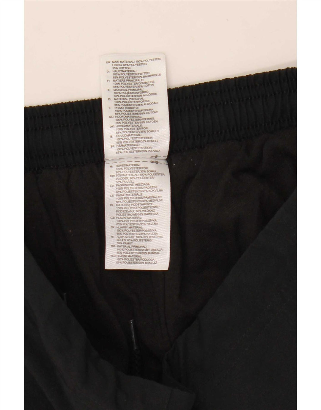 Adidas Womens Tracksuit Trousers Joggers UK 12 Medium Black Polyester