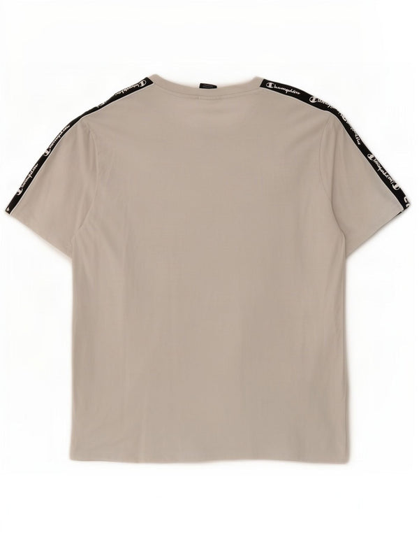 Ανδρικό γραφικό T-Shirt Champion Top XL White Colourblock