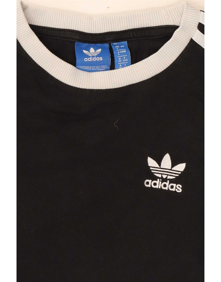 Adidas Γυναικείο μακρυμάνικο τοπ UK 4 XS Μαύρο