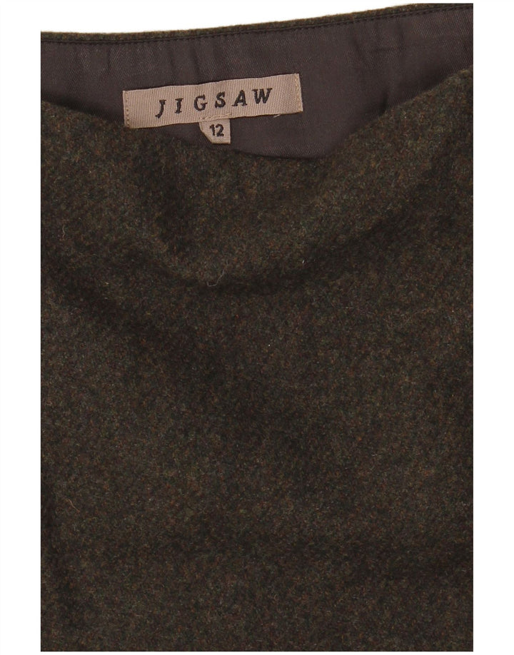 Jigsaw Γυναικεία Μίνι Φούστα UK 12 Medium W31 Khaki