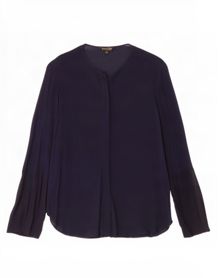 Massimo Dutti Γυναικείο πουκάμισο Μπλούζα EU 40 Medium Navy Blue Viscose