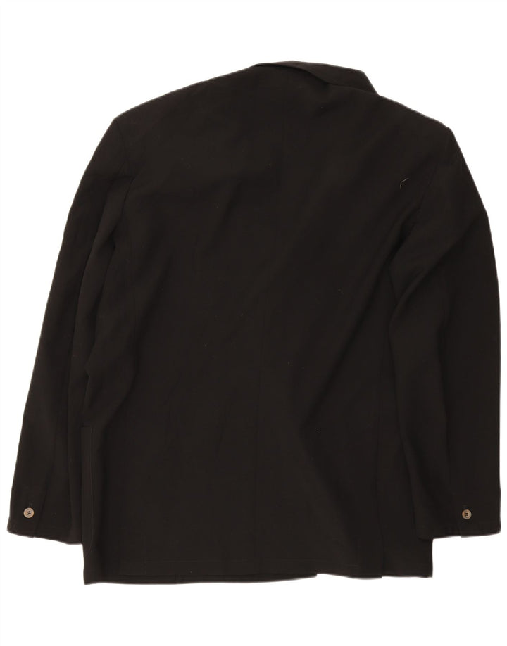 Pal Zileri Ανδρικό Μπουφάν Blazer με διπλό στήθος IT 52 XL Μαύρο παρθένο μαλλί