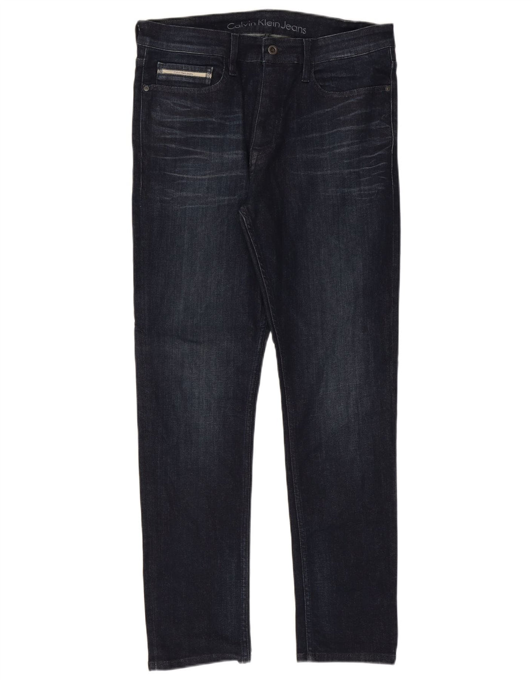 CALVIN KLEIN Ανδρικό Slim Jeans W33 L32 Navy Blue Cotton