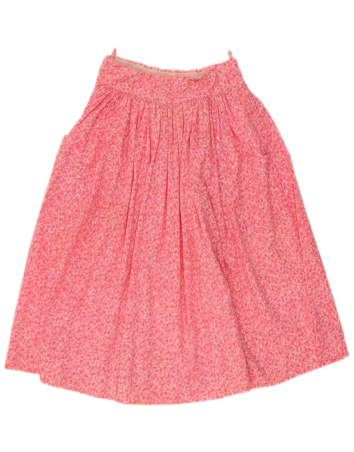 Vintage Γυναικεία Flared Φούστα W28 Medium Pink Floral