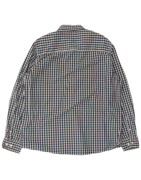 FAT FACE Ανδρικό πουκάμισο 2XL Blue Check Cotton