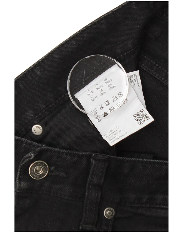 Ανδρικό τζιν Hugo Boss Slim W32 L32 Μαύρο βαμβακερό