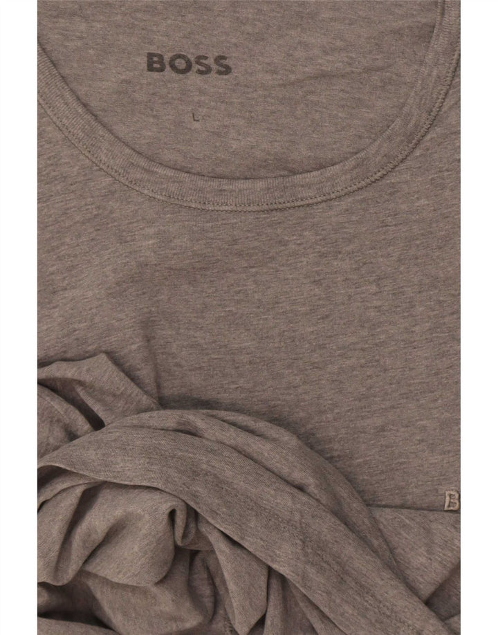 Ανδρικό T-Shirt Hugo Boss Top Large Grey Flecked