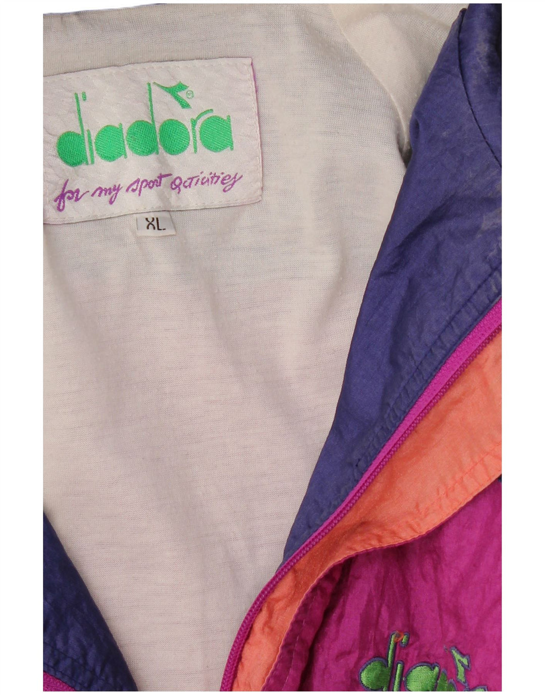 Ανδρική φόρμα DIADORA Italia Loose Fit Top Jacket XL Pink Colourblock