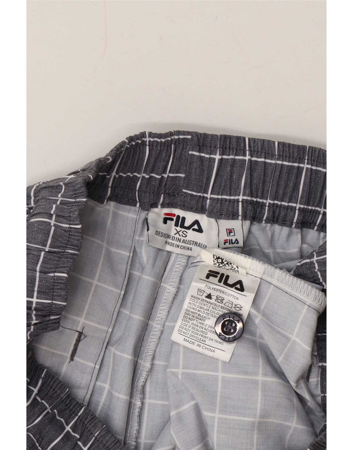 Ανδρικό αθλητικό σορτς Fila XS Grey Check Polyester