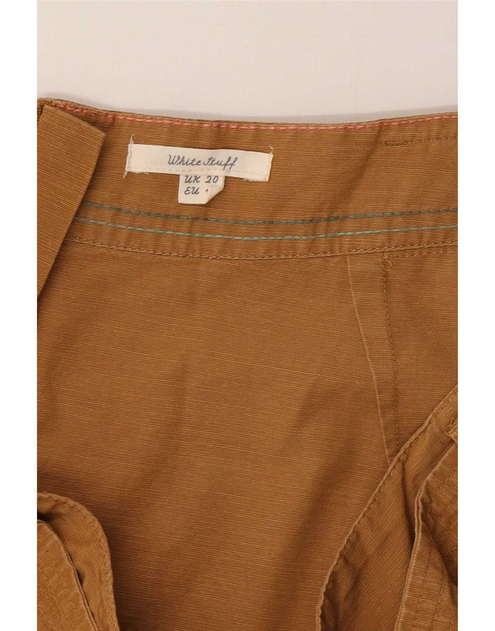 White Stuff Γυναικεία Cargo Φούστα UK 20 2XL W40 Beige Lyocell