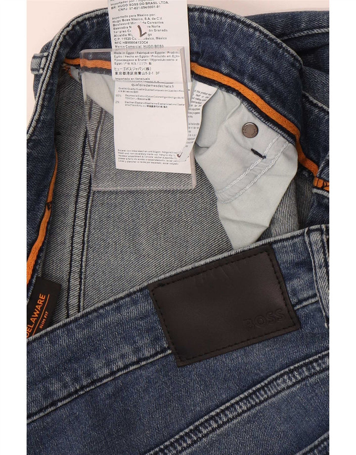 Hugo Boss Ανδρικό Delaware Slim Jeans W38 L32 Μπλε βαμβακερό