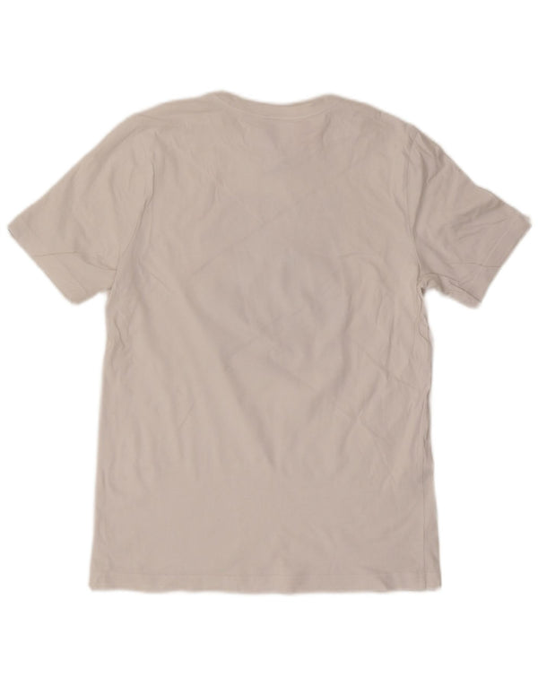 Γραφικό T-Shirt Adidas Boys Top 13-14 ετών Λευκό βαμβακερό