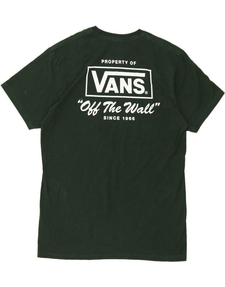 VANS Mens Graphic T-Shirt Top Medium Green Vintage Vans and Second-Hand Vans from Messina Hembry 