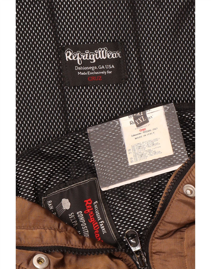 Refrigiwear Γυναικείο μπουφάν με κουκούλα αντιανεμικό Cruz UK 20 2XL καφέ πολυαμίδιο