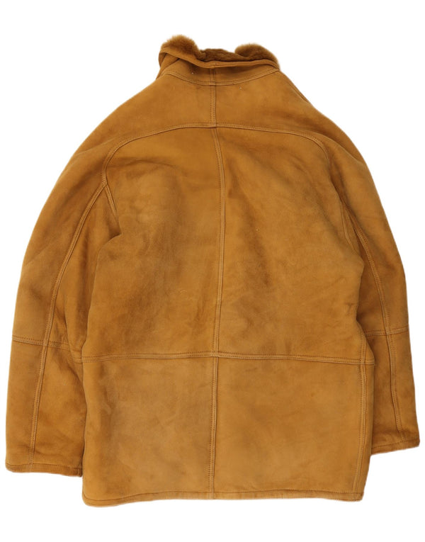 Vintage Ανδρικό Shearling Jacket IT 52 XL Καφέ