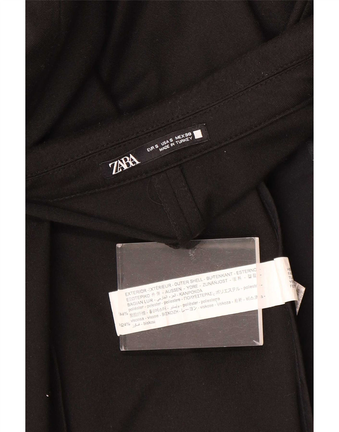 Zara Ανδρικό μπουφάν σακάκι 1 κουμπιού UK 36 Small Black Polyester