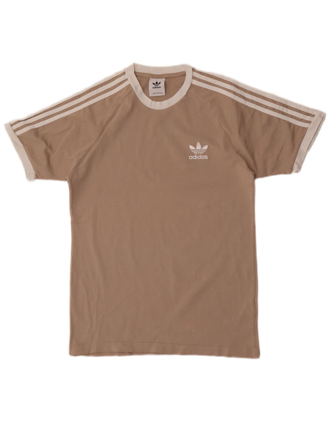 Ανδρικό T-Shirt Adidas Top Μικρό καφέ βαμβακερό ρετρό