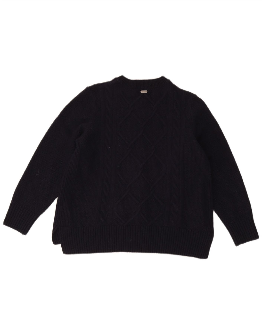 Γυναικείο πουλόβερ Barbour Crew Neck Jumper UK 14 Large Navy Blue Wool