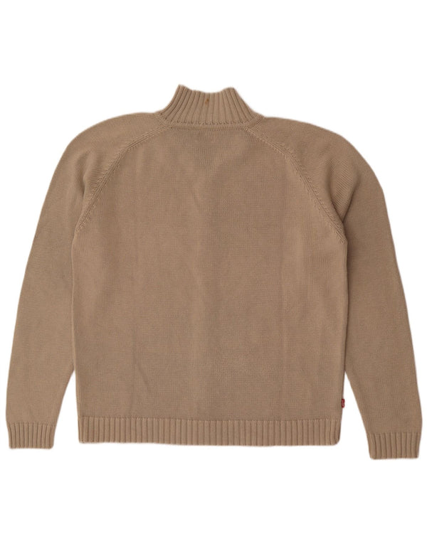 Ανδρικό πουλόβερ ζακέτα Levi's Full Zip XL Μπεζ βαμβακερό