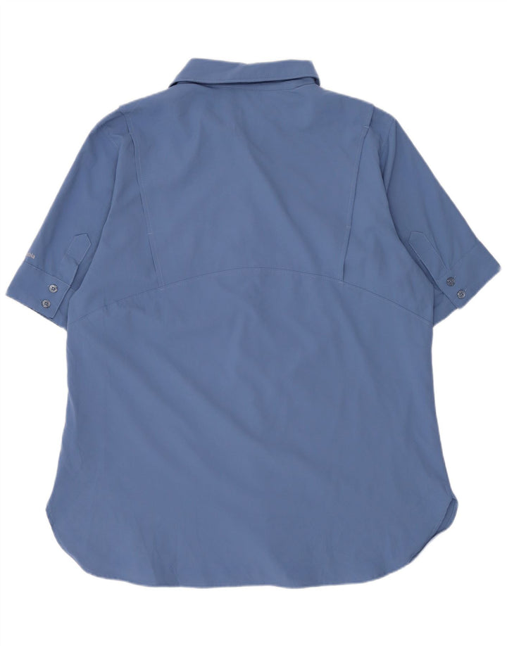 Γυναικείο κοντομάνικο πουκάμισο Columbia UK 14 Medium Blue Polyester