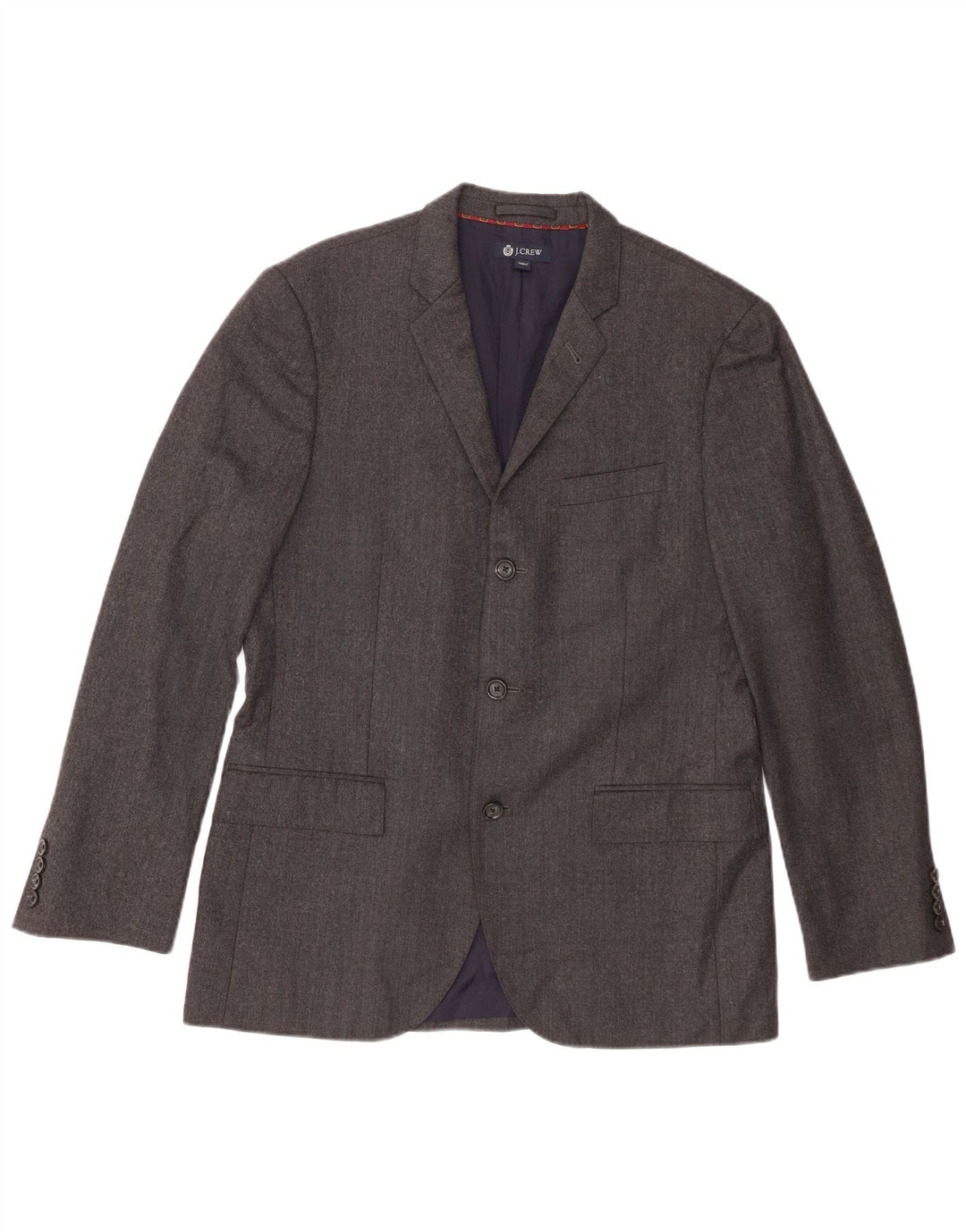 J. Crew Ανδρικό τζάκετ Ludlow με 3 κουμπιά UK 40 Large Grey Wool