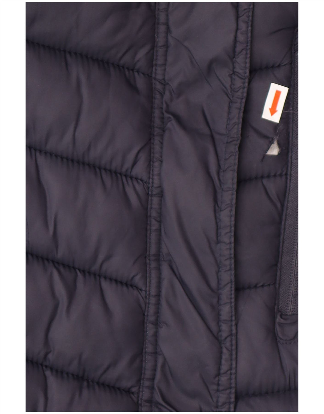 SUPERDRY Γυναικείο παλτό με κουκούλα UK 14 Medium Navy Blue Nylon