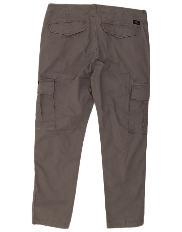 Ανδρικό Slim Cargo Παντελόνι Superdry W36 L32 Γκρι βαμβακερό