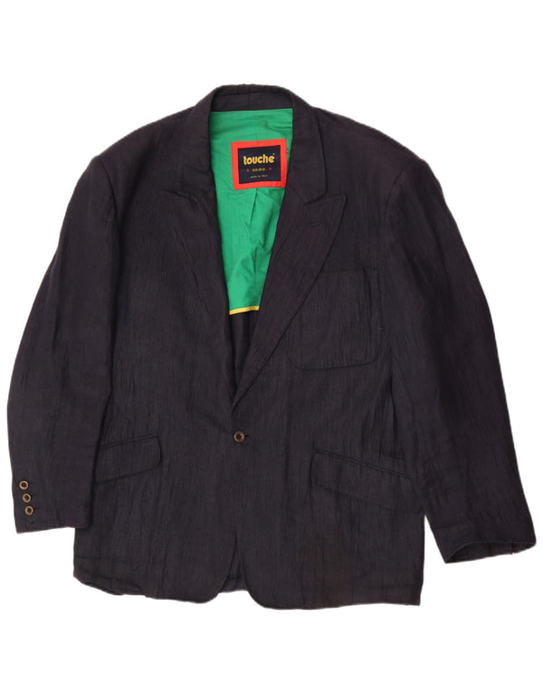 Touche Ανδρικό σακάκι με 1 κουμπί UK 38 Medium Navy Blue