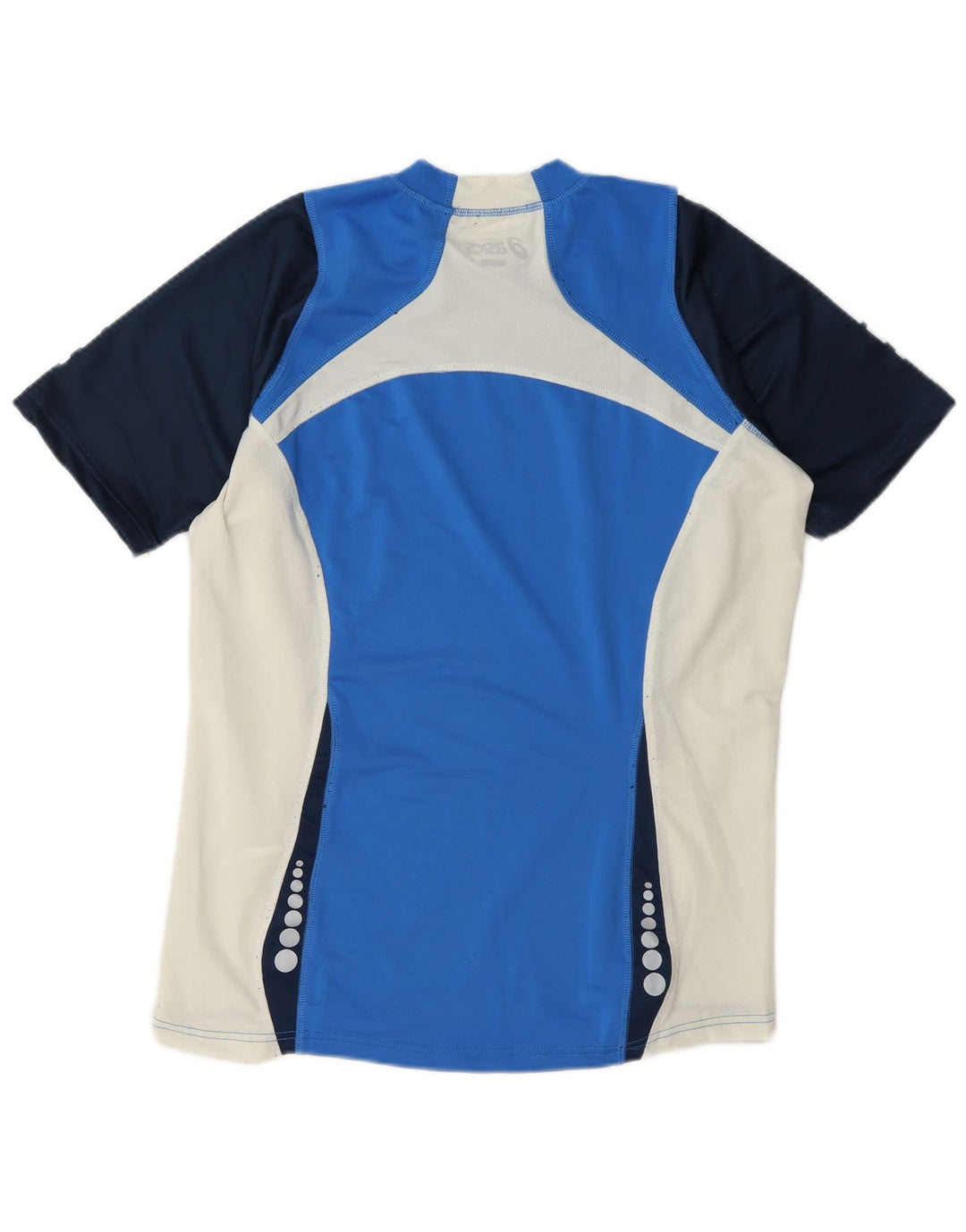 Ανδρικό μπλουζάκι Asics Top Medium Blue Colorblock Πολυεστέρας