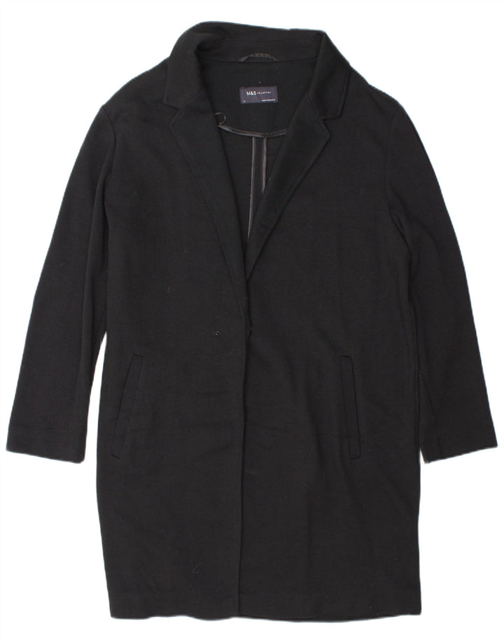 Marks & Spencer Γυναικείο Πανωφόρι UK 14 Large Navy Blue Polyester