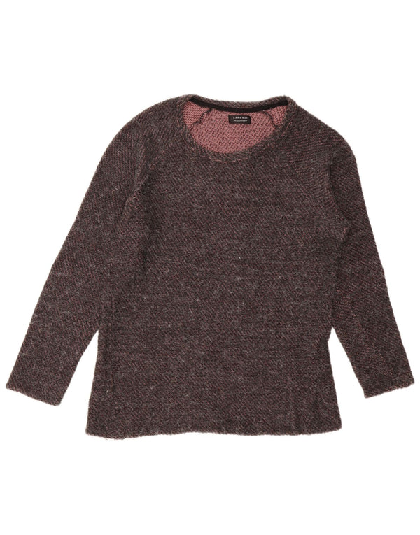 Ανδρικό πουλόβερ Zara Boat Neck Jumper Ακρυλικό μεσαίο γκρι ριγέ