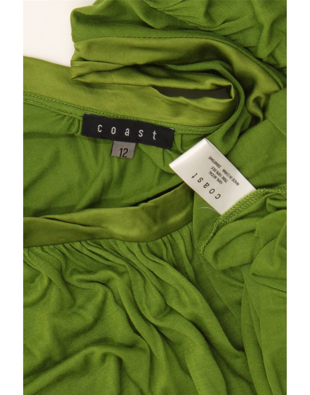 Coast Γυναικεία Μπλούζα Τοπ UK 12 Medium Green Modal