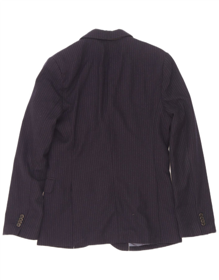 Gap Ανδρικό μπουφάν σακάκι UK 36 Small Navy Blue ριγέ μαλλί