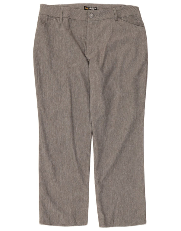 Lee Γυναικείο μεσαίο μεσαίο παντελόνι με χαλαρή εφαρμογή casual παντελόνι US 12 Large W36 L26 Grey