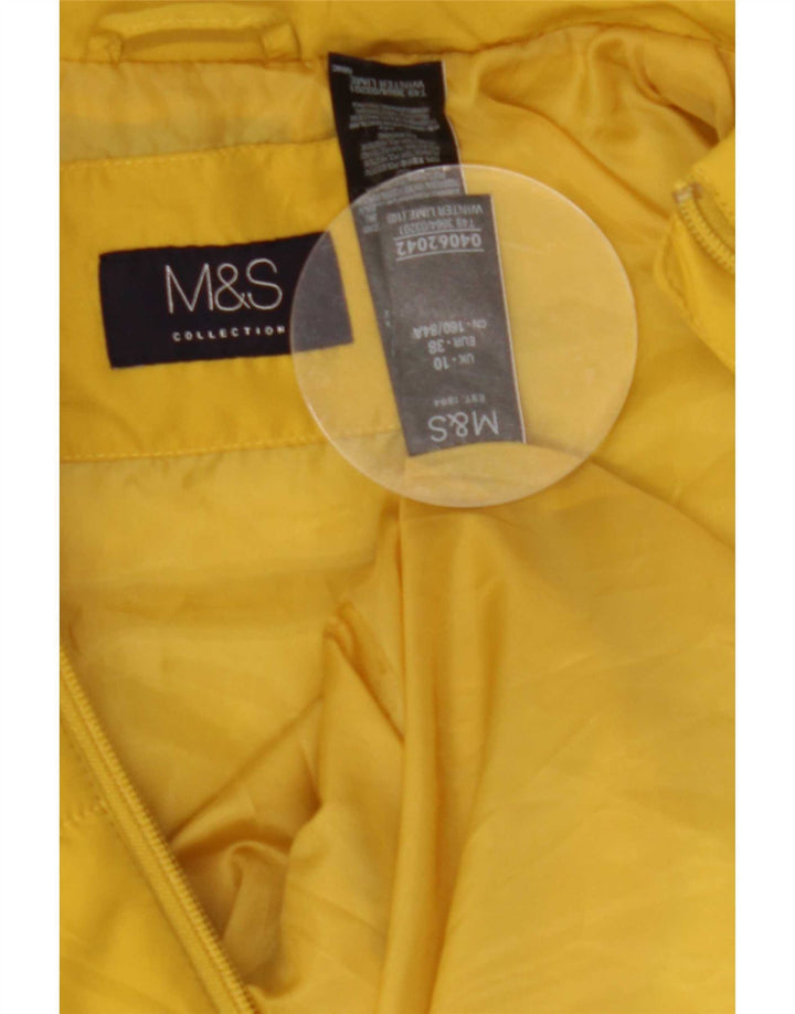 Marks & Spencer Γυναικείο μπουφάν UK 10 Small Yellow Polyester