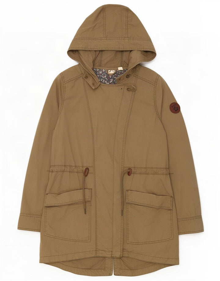 Roxy γυναικείο μπουφάν Parka με κουκούλα UK 14 Medium Khaki Cotton