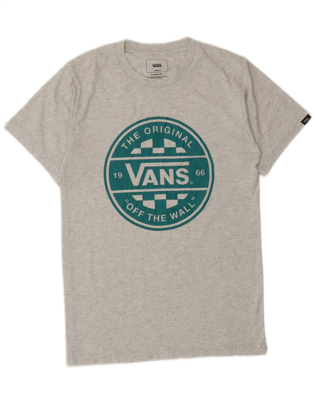 VANS Ανδρικό γραφικό μπλουζάκι Classic Fit Top XS Γκρι βαμβακερό