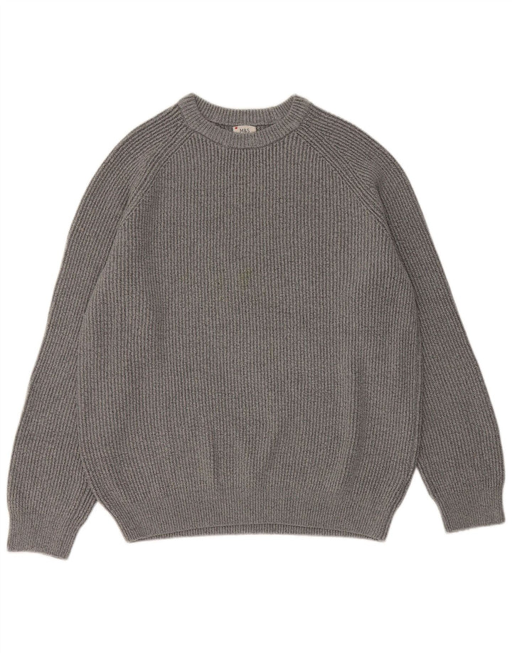 Ανδρικό πουλόβερ Marks & Spencer Crew Neck Jumper XL Grey Polyamide
