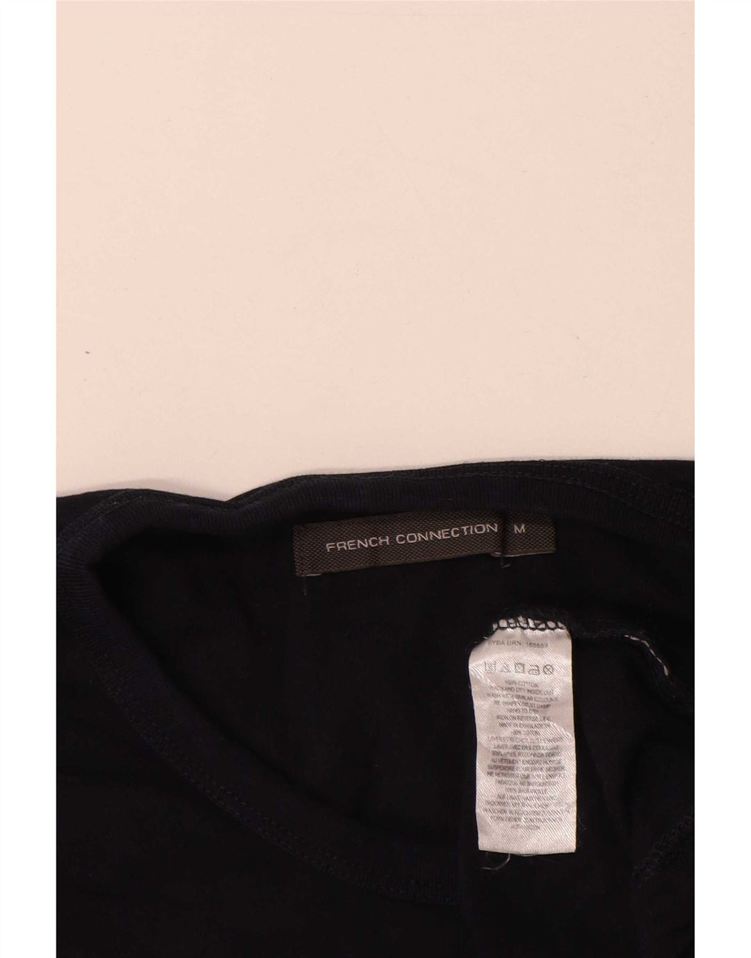 Ανδρικό T-Shirt French Connection Τοπ μεσαίο μπλε ναυτικό βαμβακερό