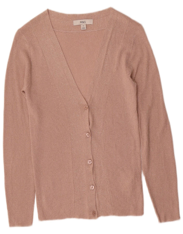 Marks & Spencer Γυναικεία ζακέτα πουλόβερ UK 6 XS Pink Viscose