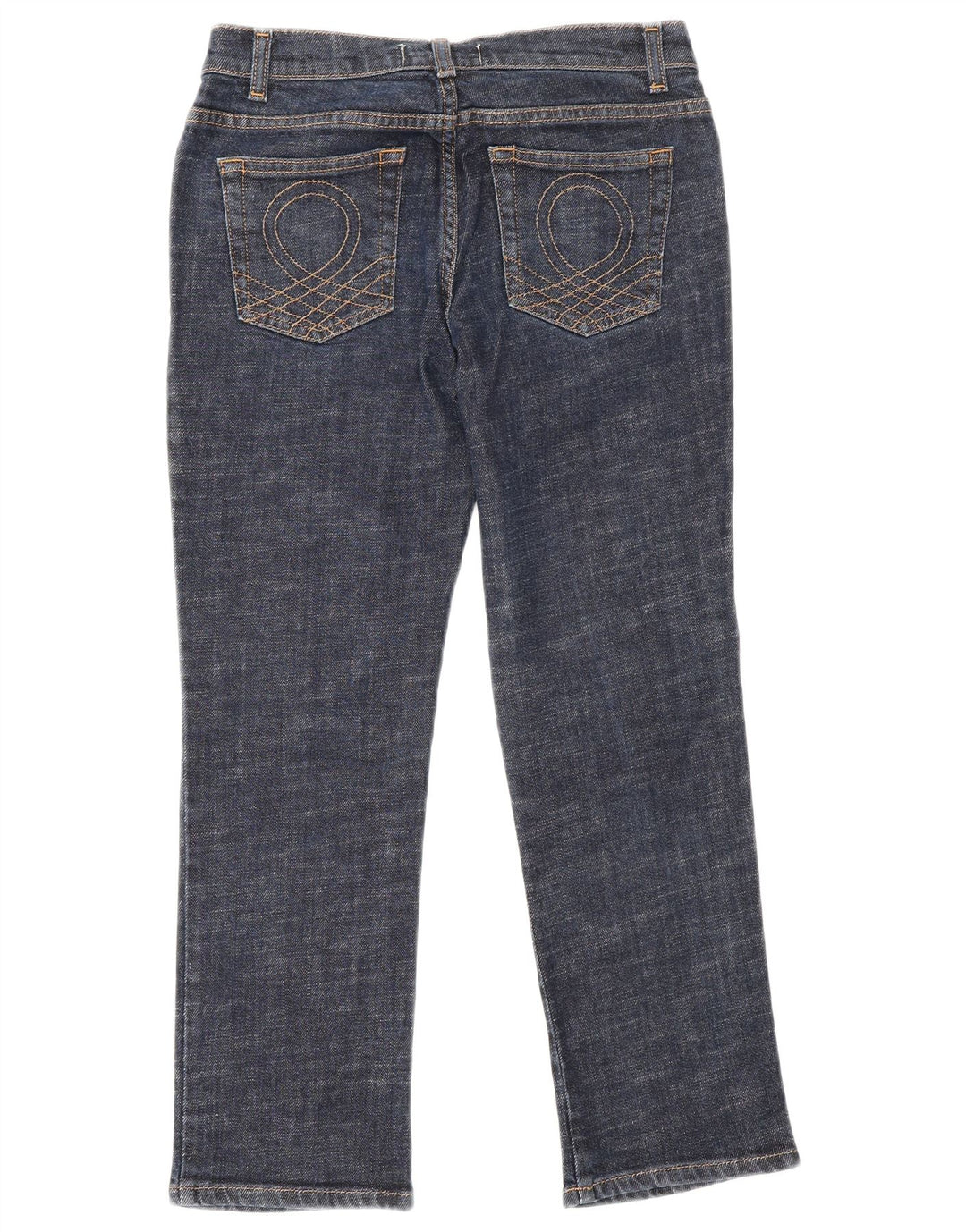 Benetton Γυναικείο Cropped Jeans IT 40 Small W26 L25 Navy Blue
