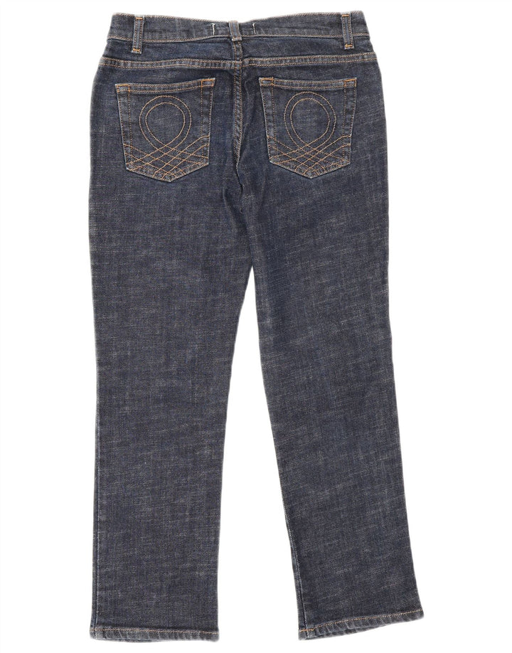 Benetton Γυναικείο Cropped Jeans IT 40 Small W26 L25 Navy Blue