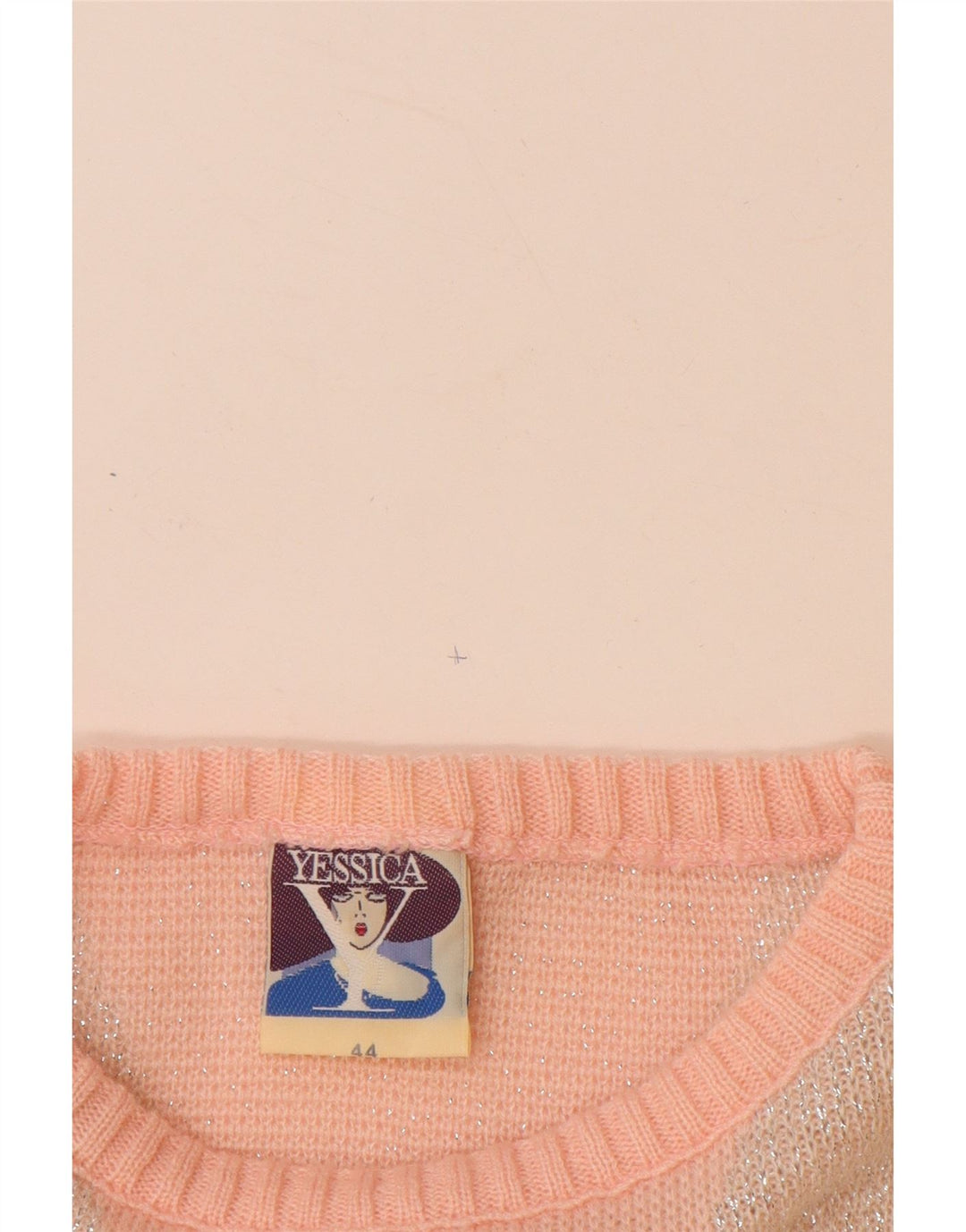 YESSICA Γυναικείο πουλόβερ με λαιμόκαυστο EU 44 XL Ροζ Chevron Ακρυλικό