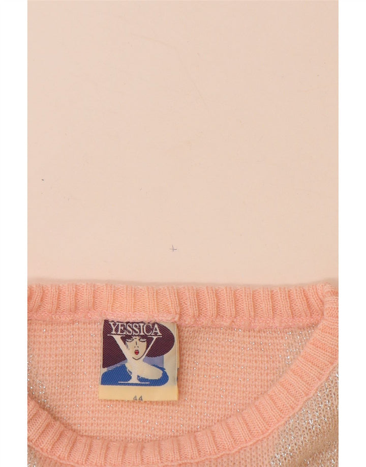 YESSICA Γυναικείο πουλόβερ με λαιμόκαυστο EU 44 XL Ροζ Chevron Ακρυλικό