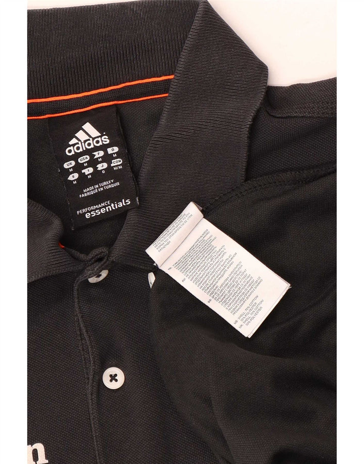 Ανδρικό πουκάμισο Adidas Martin Graphic Polo, μεσαίο μαύρο βαμβακερό