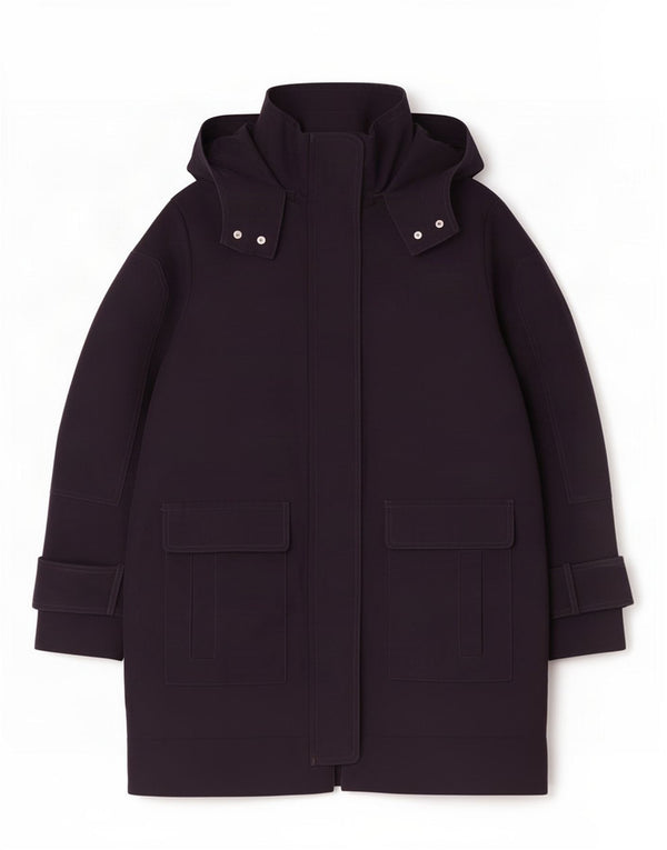 Γυναικείο πανωφόρι Whistles UK 14 Large Navy Blue από βαμβάκι