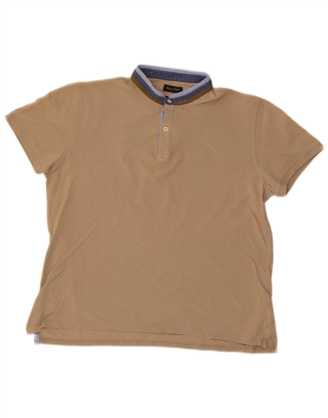 Massimo Dutti Ανδρικό πουκάμισο Polo Casual Fit μεγάλο μπεζ